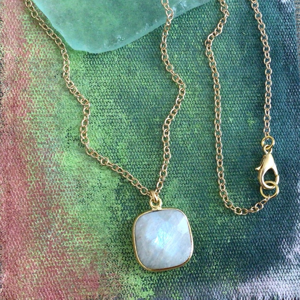 Moonstone Necklace Sundance Charm